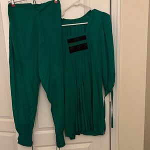 Green Traditional Outfit Set